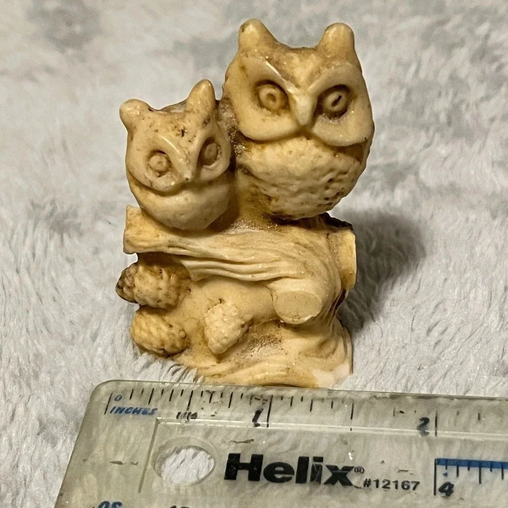 Owls Resin Pair italian Figurine Wony Ltd Italy‎ 2.5